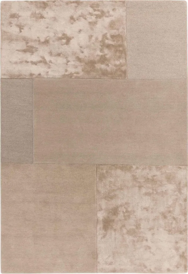 Eazy Living Easy Living - tate-tonal-textures-Rug-Sand Vloerkleed - 160x230 - Rechthoek - Laagpolig Tapijt - Modern - Beige