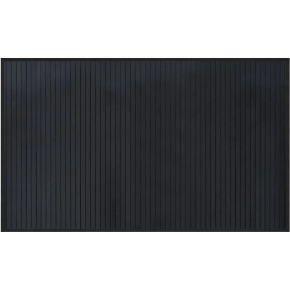 vidaXL Vloerkleed rechthoekig 60x100 cm bamboe zwart, foto 3