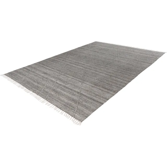 Obsession Vloerkleed My Dakar 365 grijs – 200 x 290 cm – gerecycled polyethyleen, handgeweven