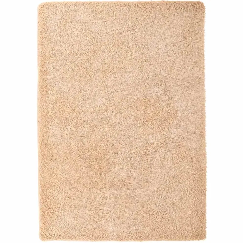 vidaXL Hoogpolig vloerkleed NAVARRA 160x230 cm polyester beige