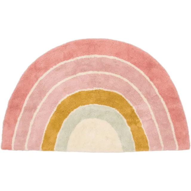 Little Dutch Regenboog kindervloerkleed roze