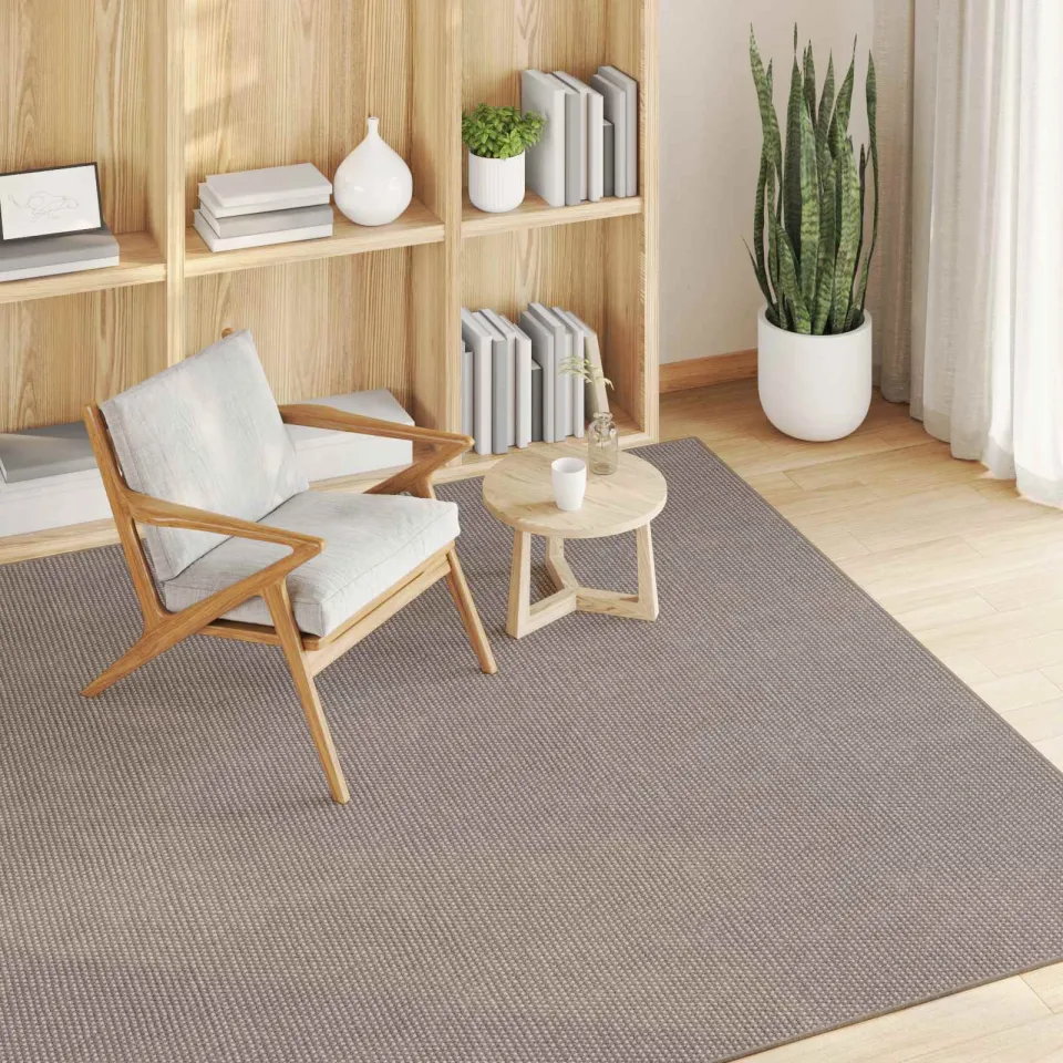 vidaXL Binnen kleed LUGO Crème-taupe 200 x 200 cm Polyester, foto 3