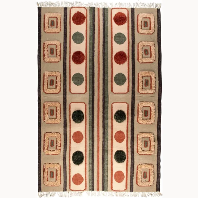 Dutchbone Haydon Vloerkleed 160x230 - Meerkleurig Kleurrijk