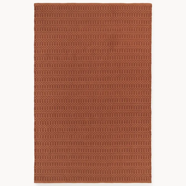 Westwing Collection Handgeweven outdoor vloerkleed Rune met geometrisch patroon Lichtbruin