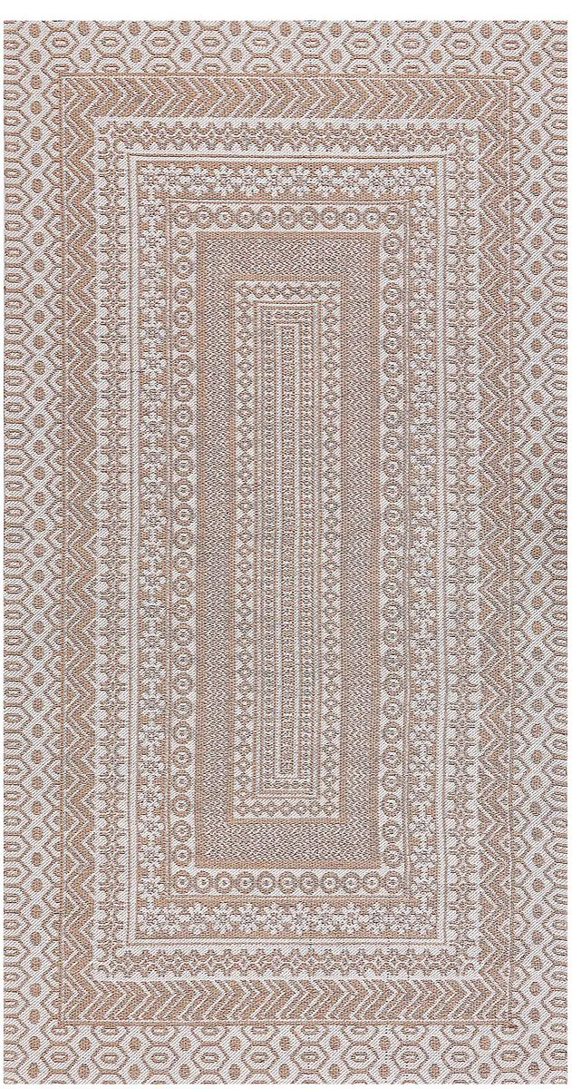 Beliani BAGLAR - Jute vloerkleed - Beige/Wit - Jute