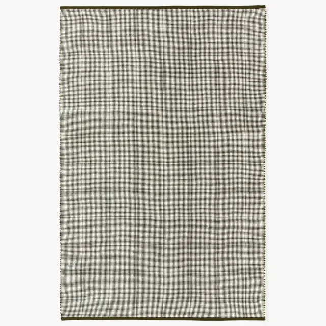 Westwing Collection Handgeweven wollen vloerkleed Amaro Groen
