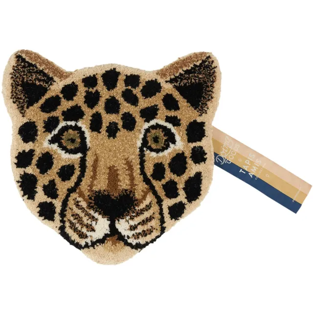 Doing Goods Loony Leopard Head Rug - Brown