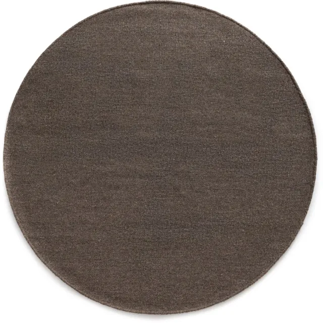 Nordic Weavers Rond wollen vloerkleed - Grund taupe 200
