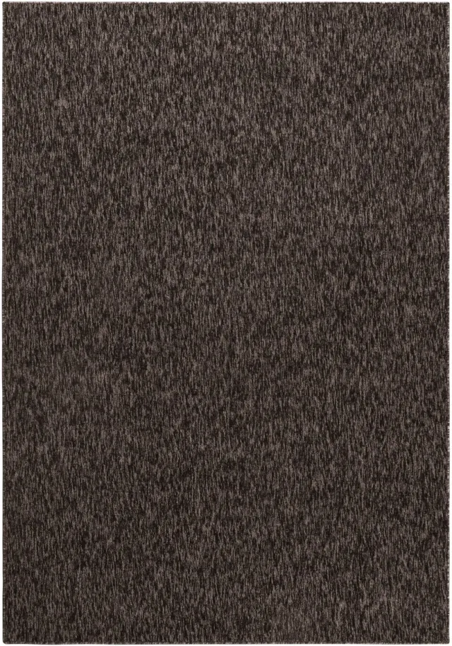 Ayyildiz Kortpolig vloerkleed, effen kleur - bruin, woonkamerkleed, vilten achterkant, afmeting: 120 cm rond
