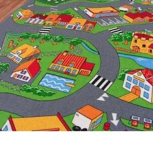 Kleden Rugsx Kindertapijt straat LITTLE VILLAGE 150x250 cm multicolor, foto 2