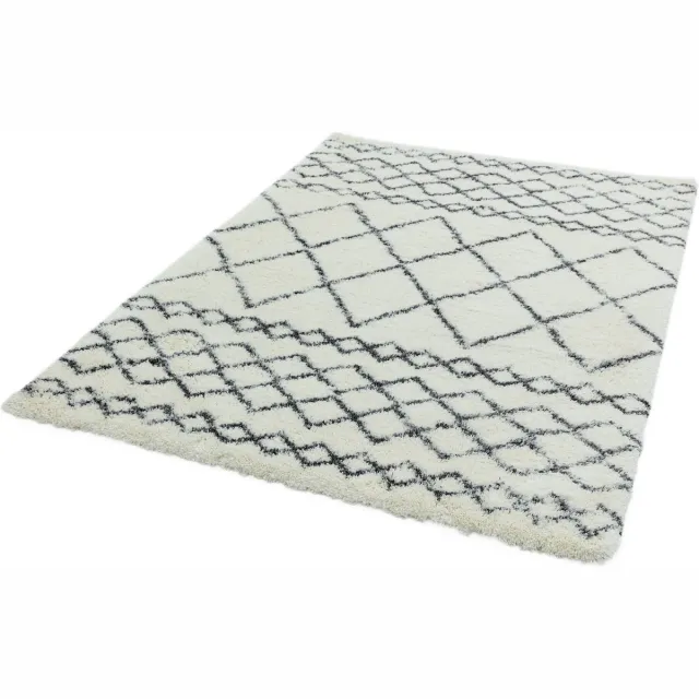 easy living Vloerkleed Alto 120x170 - Creme- Grijs- laagpolig Beige, Grijs