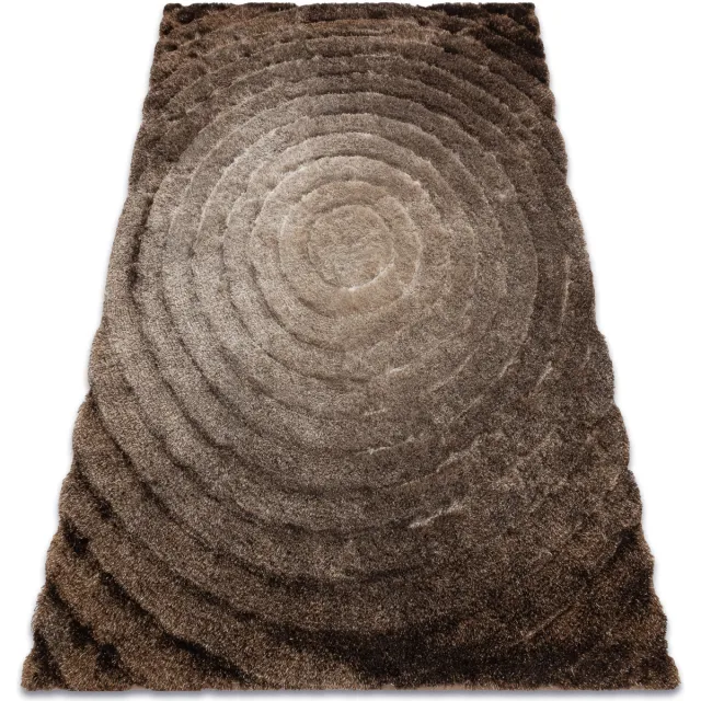RUGSX Kleden Rugsx Tapijt shaggy FLIM 008-B7 modern, Wielen s 120x160 cm Bruin