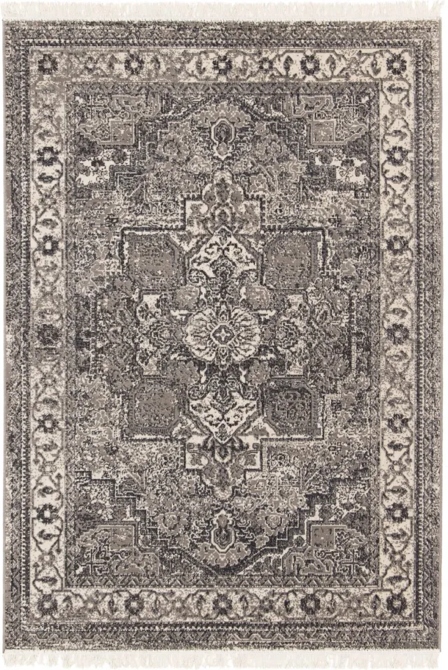 Dutch Lifestyle Vloerkleed Sinop - beige/zwart - 160x230cm