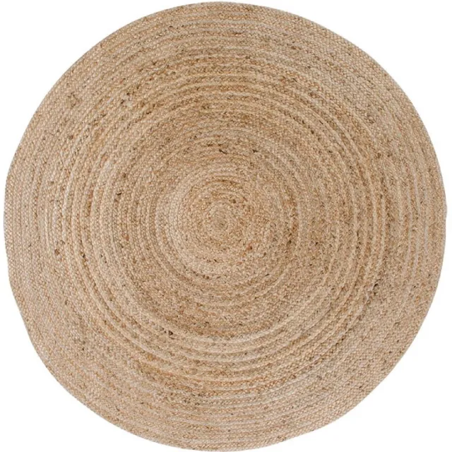 Nest of Nora Rond jute vloerkleed Auren - Natural boho Bruin