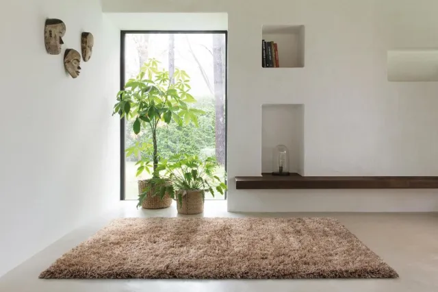 Timeless Creativity OSTA Rhapsody – Vloerkleed – Tapijt – geweven – wol – eco – duurzaam - hoogpolig - modern - Lichtbruin
