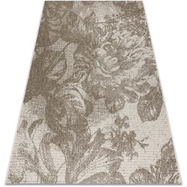 RUGSX Kleden Rugsx Sisal tapijt SISAL FLOORLUX 20491 BLOEMEN Champag 200x290 cm Beige