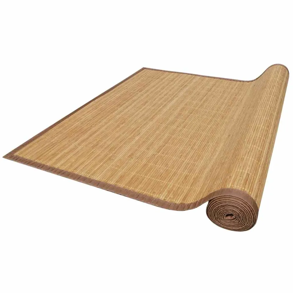 vidaXL Tapijt rechthoekig 80x200 cm bamboe bruin, foto 2