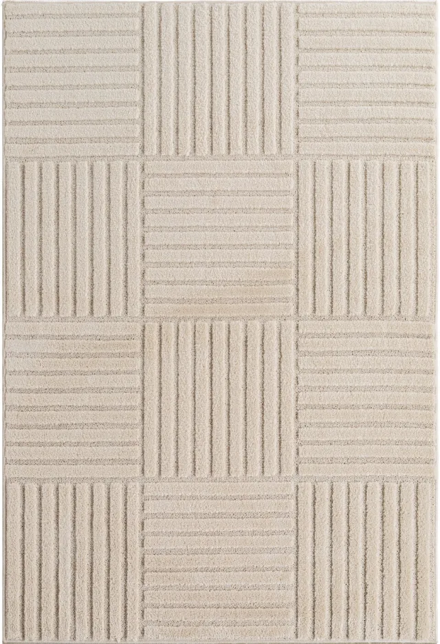 Ayyildiz Art – Laagpolig vloerkleed – Crème – Scandinavische boho – 160 x 230 cm
