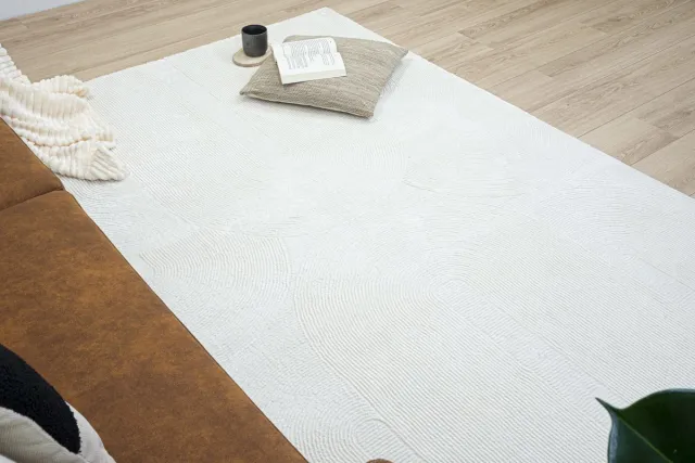 flycarpets Aurelia Modern Vloerkleed - Creme Cream