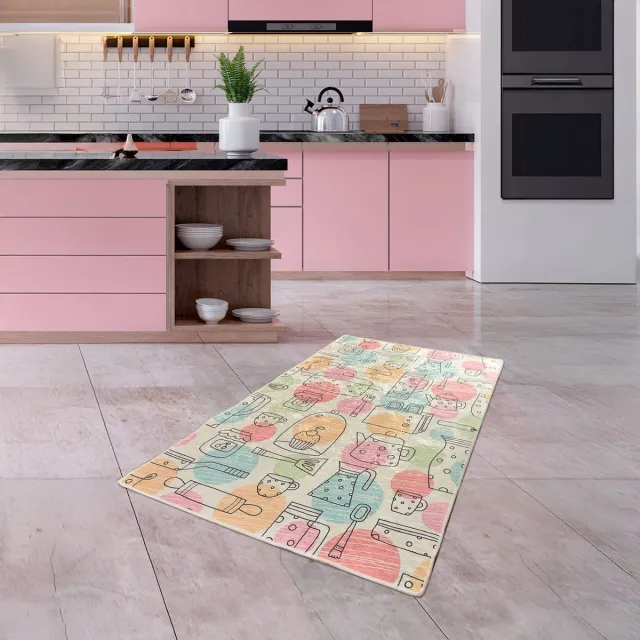 Bosdela Keukenkleed Bakkerij 80x120 cm Wasbare keukenkleden - Vloerkleden - Keukentapijten - Keukenmatten - Keukenlopers gemengd