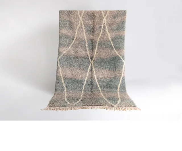 RUGSX Kleden Rugsx BERBER tapijt BJ1115 Boujaad handgeweven uit Marok Blauw