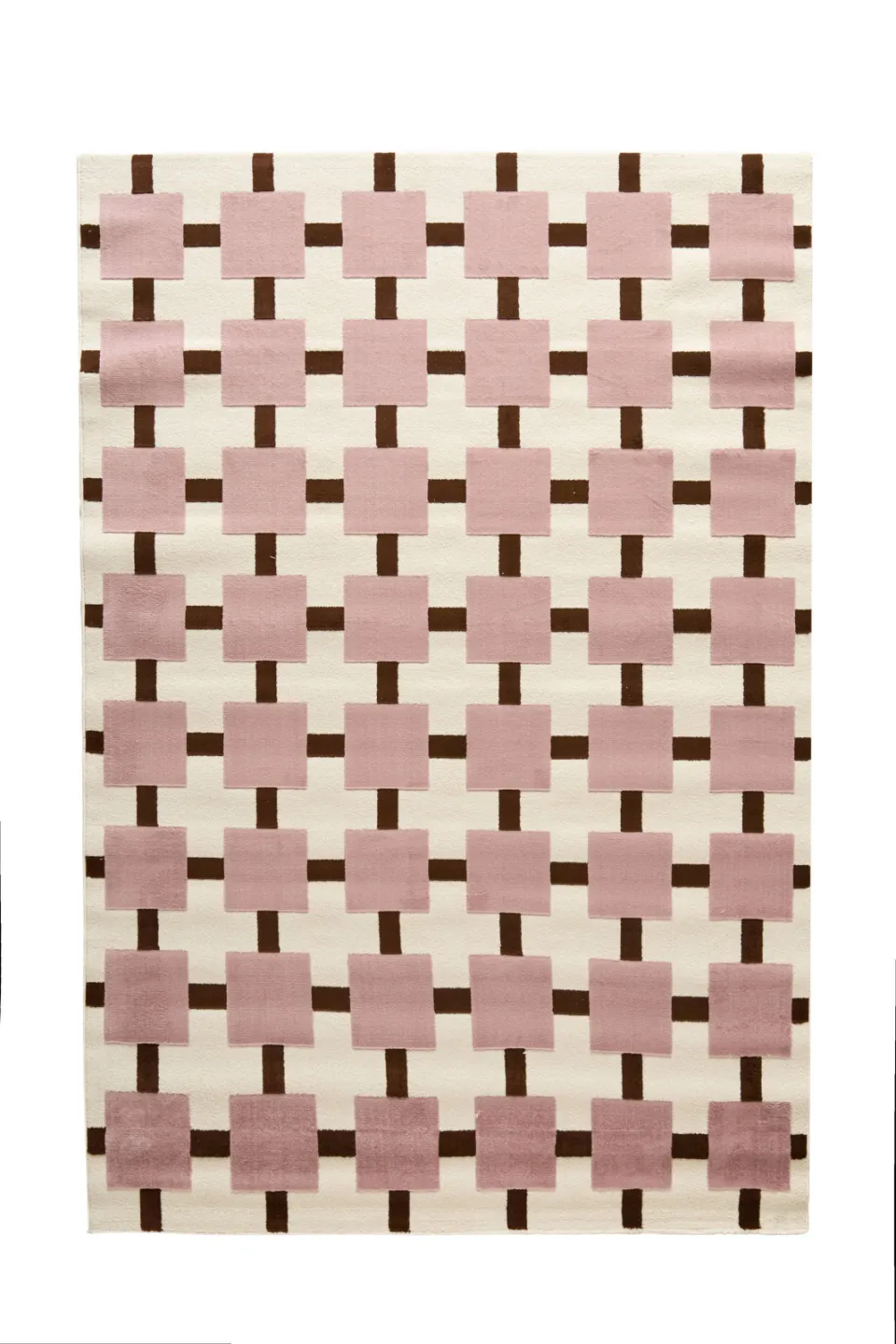NOUS Living Tanner vloerkleed roze roze/bruin/créme