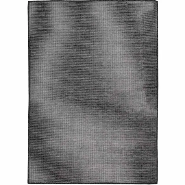 vidaXL Buitenkleed platgeweven 140x200 cm grijs