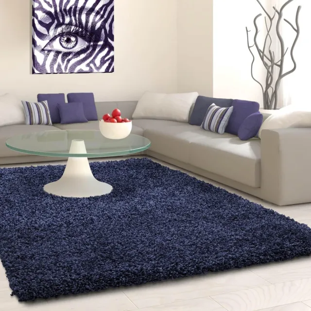 Adana Carpets Hoogpolig vloerkleed - Life Blauw 60x110cm