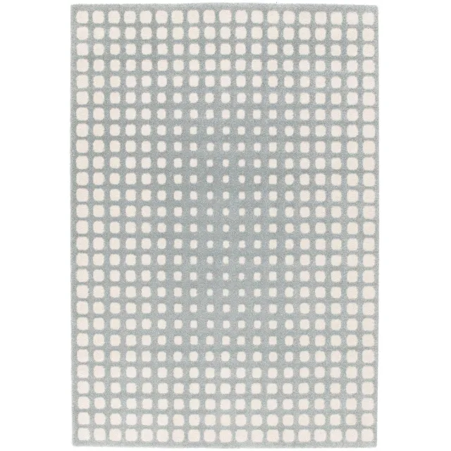AFK Living Zacht reliëf tapijt elegant PIXEL blauw