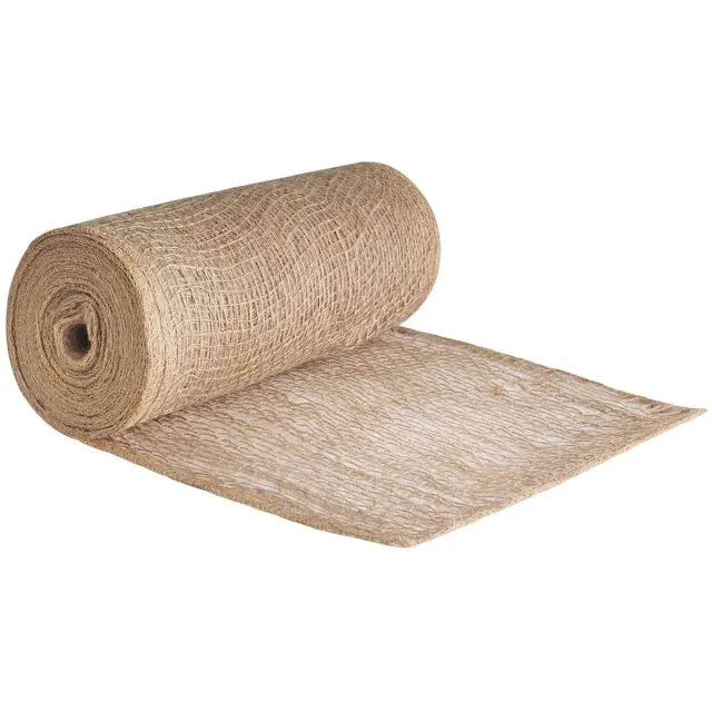 vidaXL Tuin - Jute - Net - 25 - cm - x - 5 - m - 90 - gsm - 100% - Tossa - Jute - Naturel
