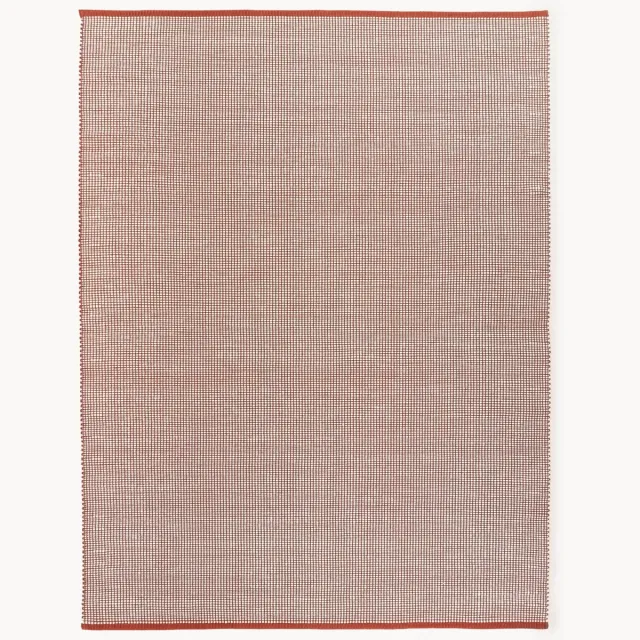 Westwing Collection Handgeweven wollen vloerkleed Amaro Terracotta