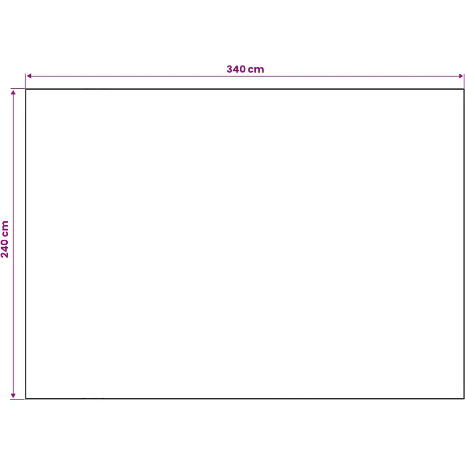 vidaXL Vloerkleed ORIZ Meerkleurig 240 x 340 cm 100% polyester, foto 3