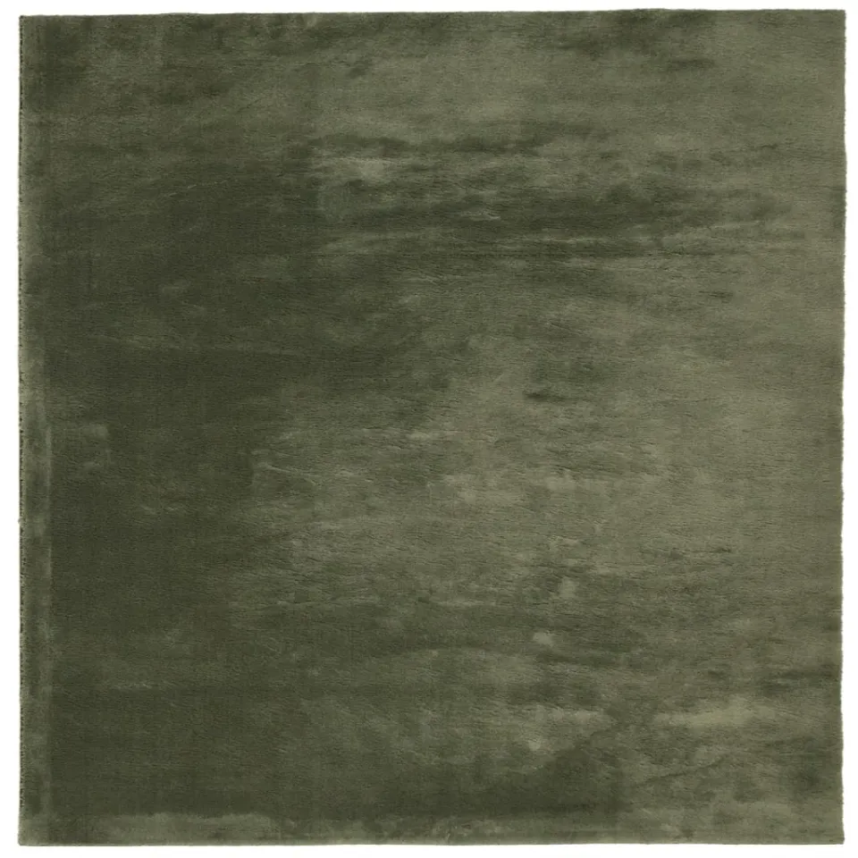 vidaXL Rug HUARTE Green 200 x 200 cm 100% Polyester Plat, foto 3