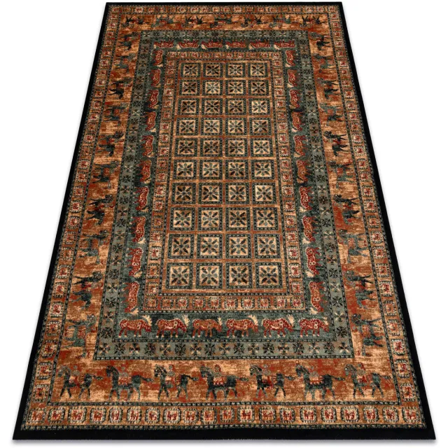 RUGSX Kleden Rugsx Wollen tapijt KASHQAI 4301 500 oosters, kader 120x170 cm Beige