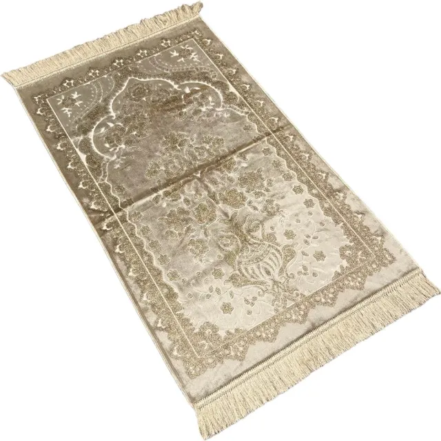 mirac Luxe gebedskleed velvet Glitter Goud