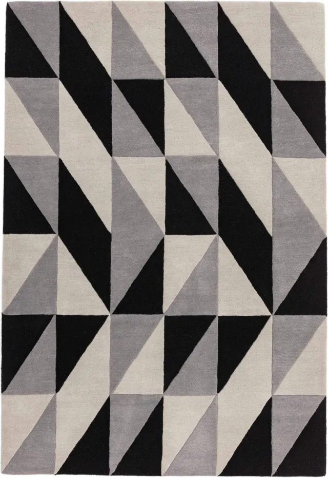 Eazy Living Easy Living - Reef-Flag-Grey Vloerkleed - 200x290 - Rechthoek - Laagpolig Tapijt - Modern - Grijs, Zwart