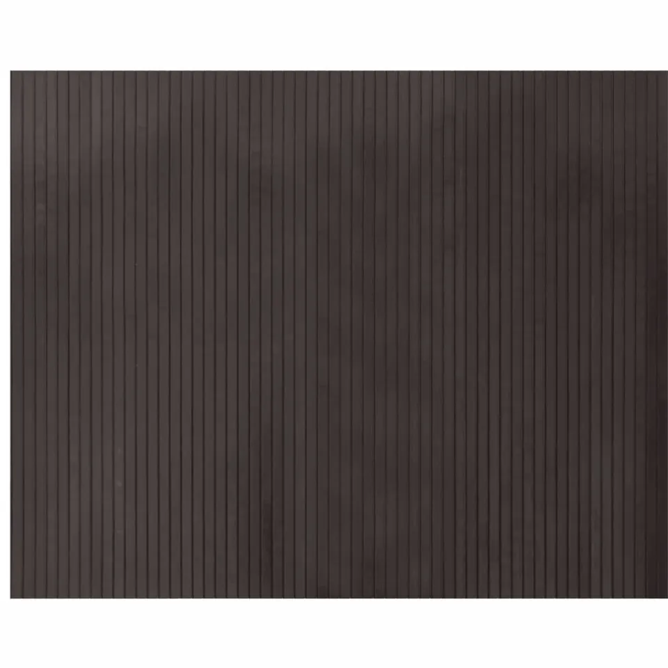 vidaXL Vloerkleed rechthoekig 80x100 cm bamboe donkerbruin bruin, foto 3