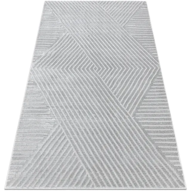RUGSX Kleden Rugsx Tapijt BALANCE 1503 grijs - Geometrisch, structure 140x190 cm