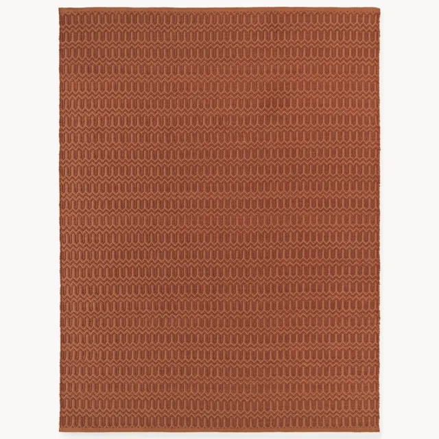 Westwing Collection Handgeweven outdoor vloerkleed Rune met geometrisch patroon Lichtbruin