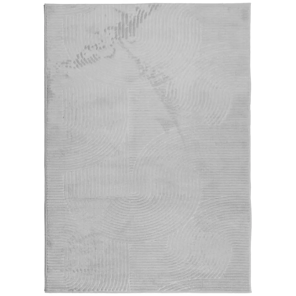 vidaXL Vloerkleed IZA laagpolig Scandinavisch 240x340 cm grijs, foto 3