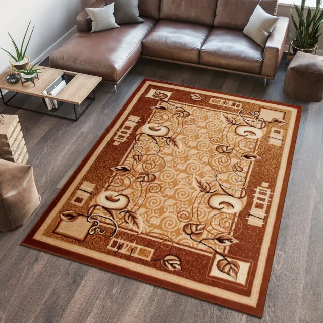 Tapiso Atlas PP Vloerkleed Bruin BeigeWoonkamer Kleed Tapijt Creme 3