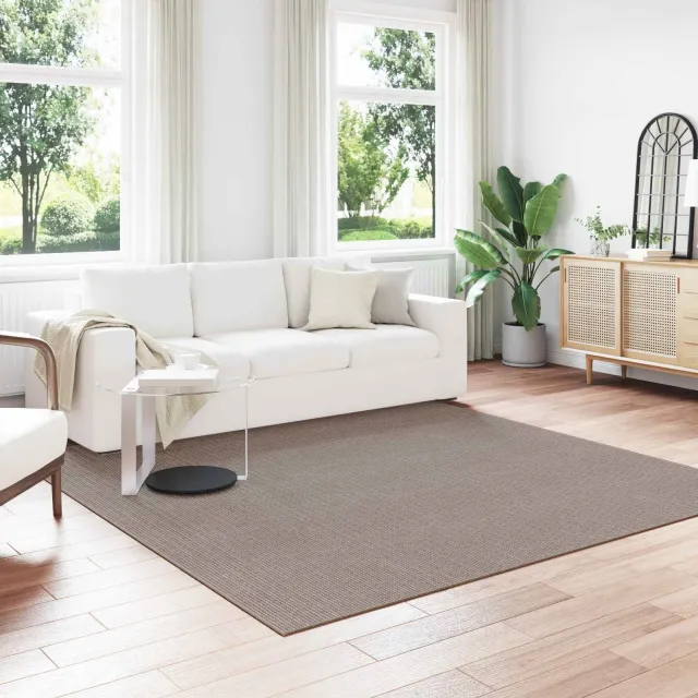 vidaXL Binnen kleed LUGO Crème-taupe 240 x 240 cm Polyester, foto 2