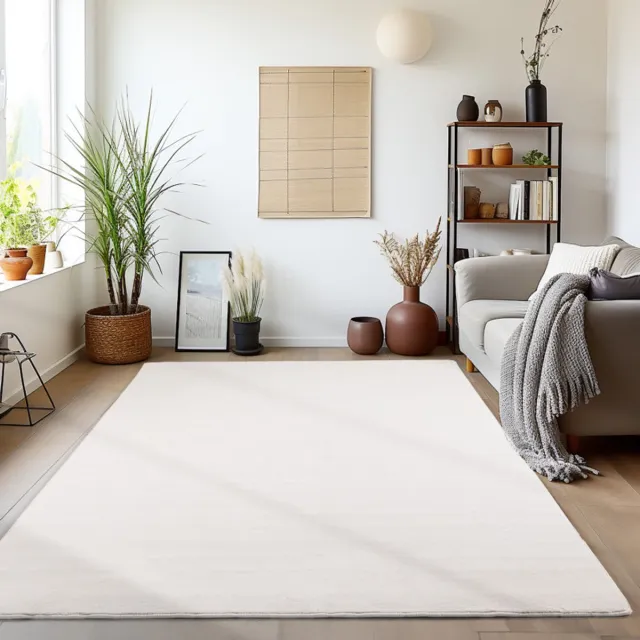 Ayyildiz Effen vloerkleed Sky wasbaar 80 x 150 cm Creme tapijt