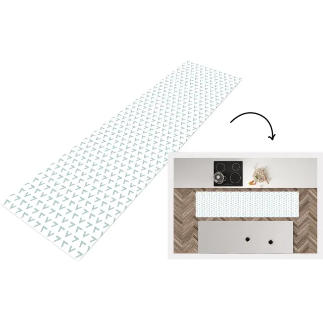 KitchenYeah Keukenloper - Loper keuken - Geometrie - Patronen - Abstract - Keukenloper vinyl Multicolor