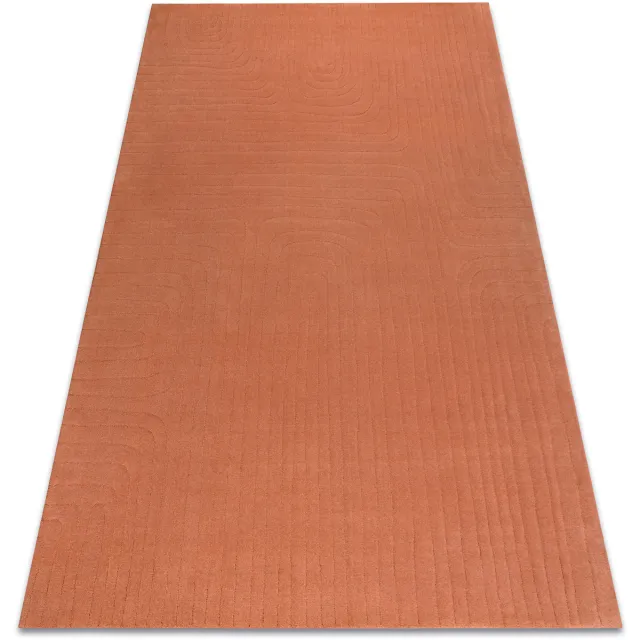 RUGSX Kleden Rugsx Wollen tapijt TEXTURA 488.05.LA000 OSTA - Lijnen, 240x340 cm Rood