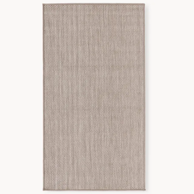 Westwing Collection Dubbelzijdig in- & outdoor vloerkleed Whitby Bruin