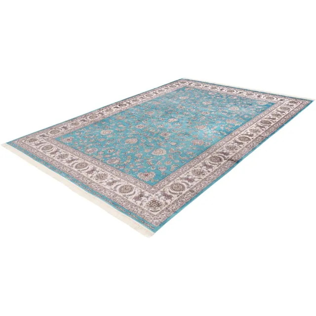 Batucci Vloerkleed - Perzisch Tapijt - Kashmir Stijl - Blauw - Ultra Luxe - Handgemaakt - Hoge Dichtheid