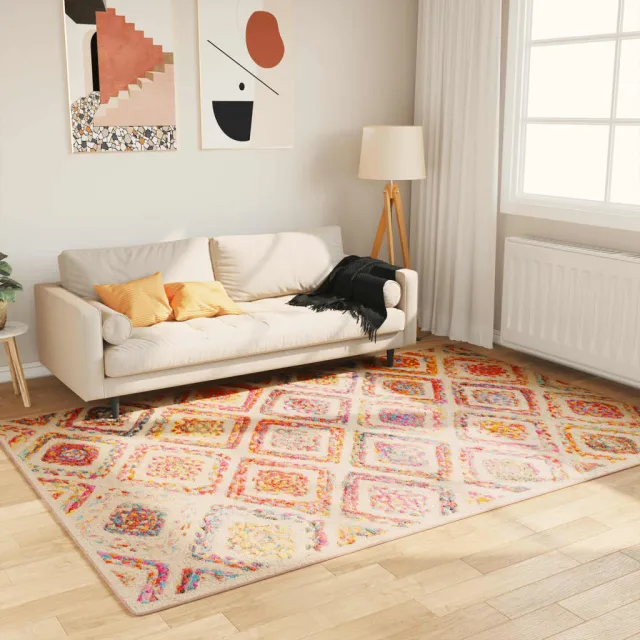 vidaXL Vloerkleed wasbaar 160x230 cm meerkleurig, foto 2