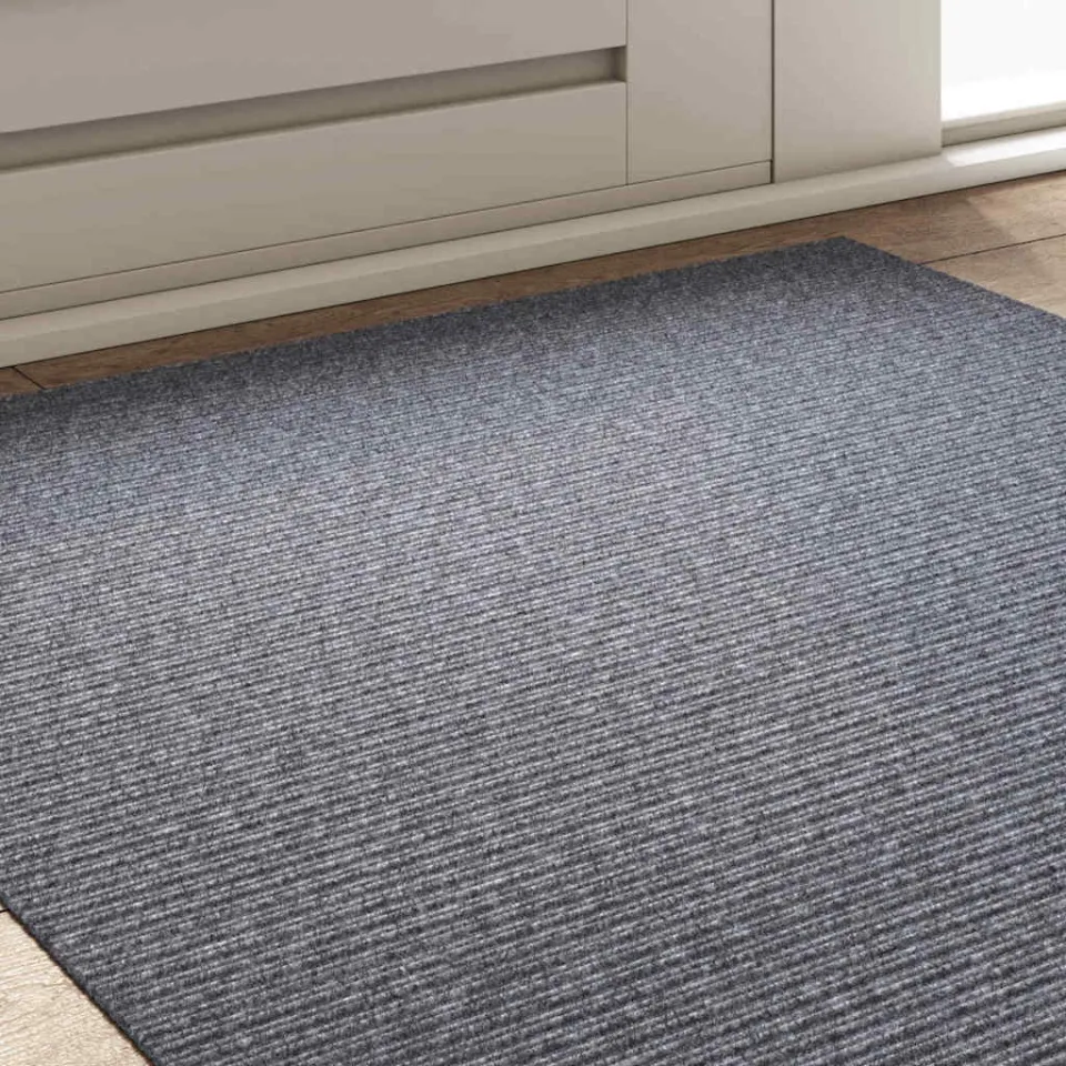 vidaXL Tapijt Loper Lichtgrijs 100 x 100 cm Stof, foto 4