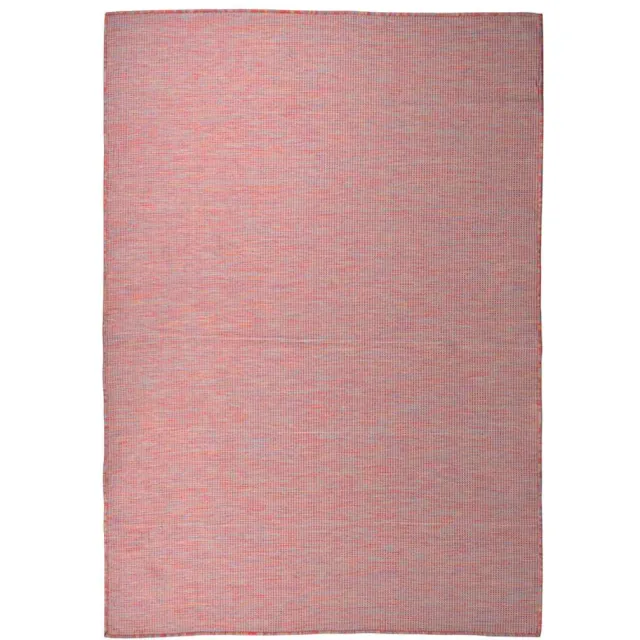 vidaXL Buitenkleed platgeweven 160x230 cm rood